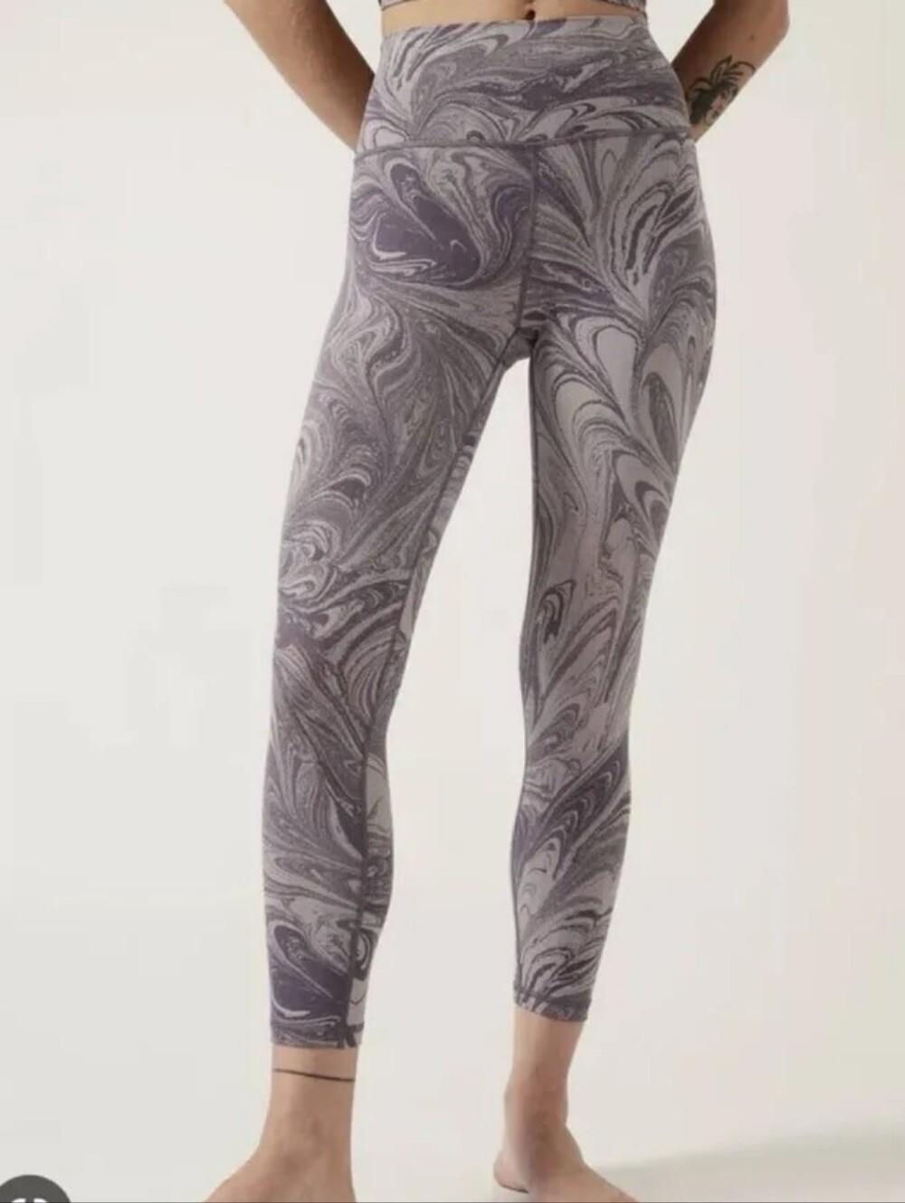Athleta Transcend Sumi Marble Leggings